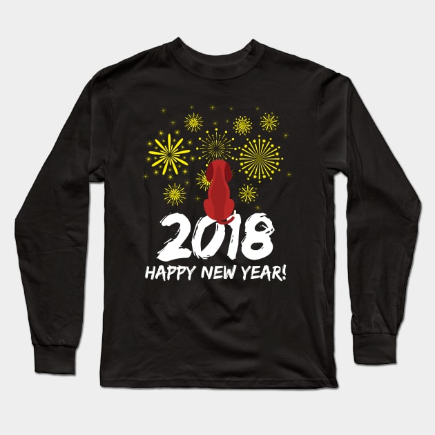 2018 Happy New Year t shirt Long Sleeve T-Shirt by worshiptee